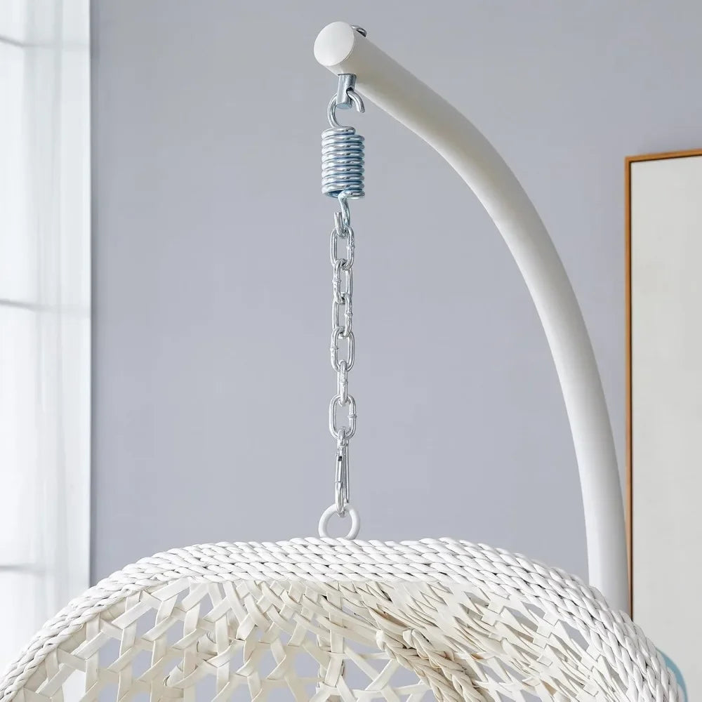 Oversized Rattan Hanging Egg Chair with Stand
